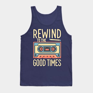 Rewind to the Good Times Cassette Tape Tank Top